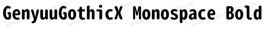 GenyuuGothicX Monospace Bold字体转换